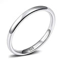 2/ 4/6Mm 925 Sterling Silver Ring High Polish Plain Dome Wedding Band Comfort Engraving Dropshiping